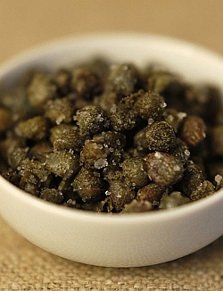 Capers Preserved in Salt